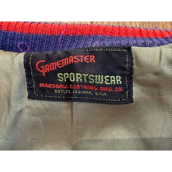 Tecumseh High School IN Letterman Men's Jacket Blue Red & White Size 42 - Picture 6 of 12